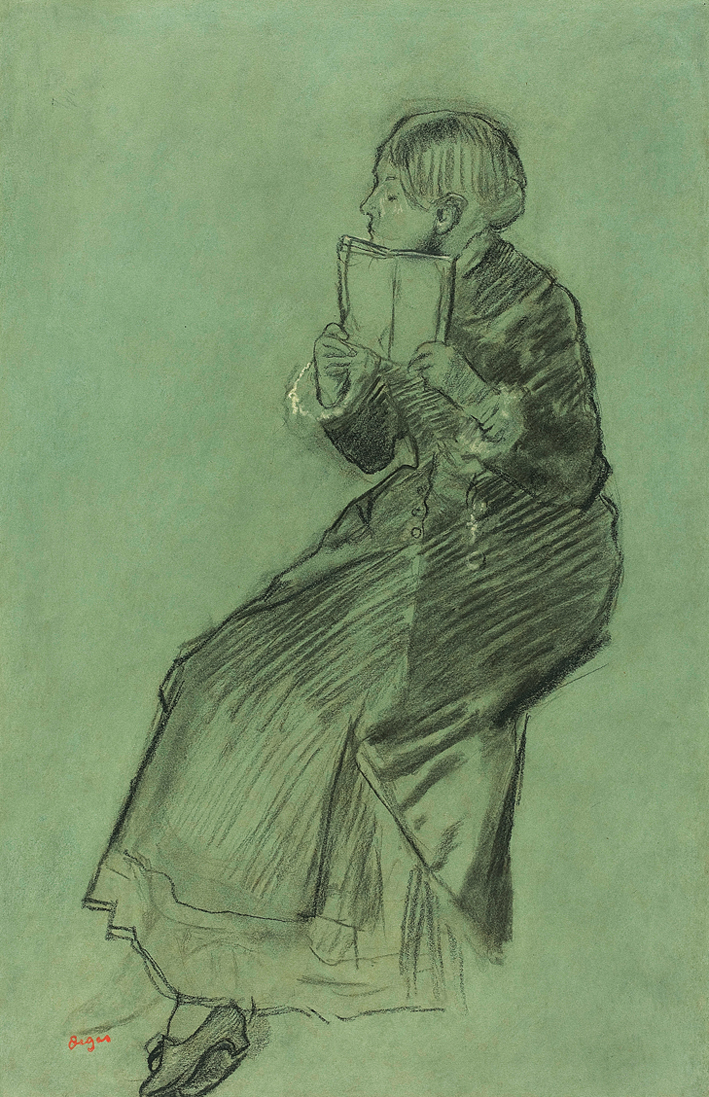  Degas - Woman Reading a Book, c. 1879